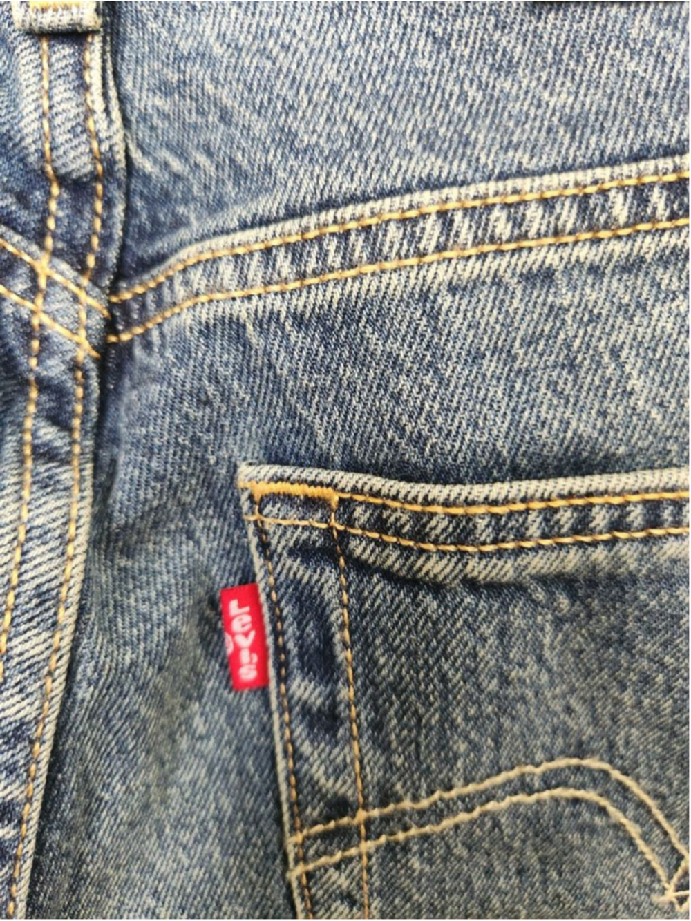 Levi's Blue 501 Curve Straight Leg Jeans with Studs Size 32X30 - Picture 7 of 10